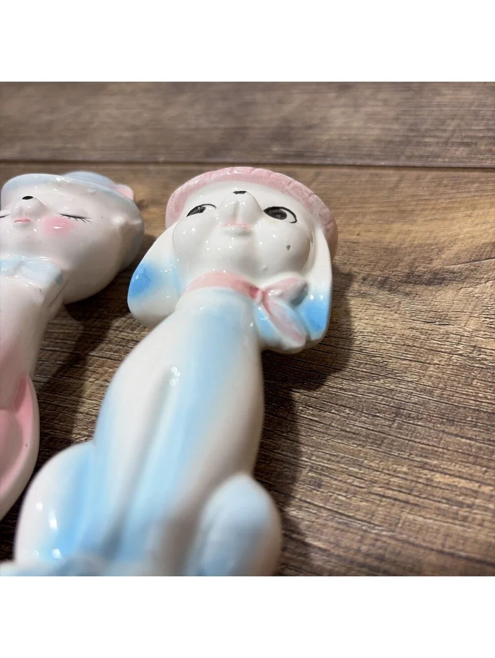 Vintage Anthropomorphic Salt and Pepper Shakers Long Necked Cat And Dog